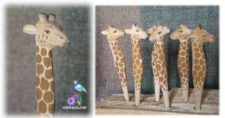giraf, håndlavet kuglepen