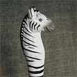 En Zebra gør alid lykke, håndlavet kuglepen